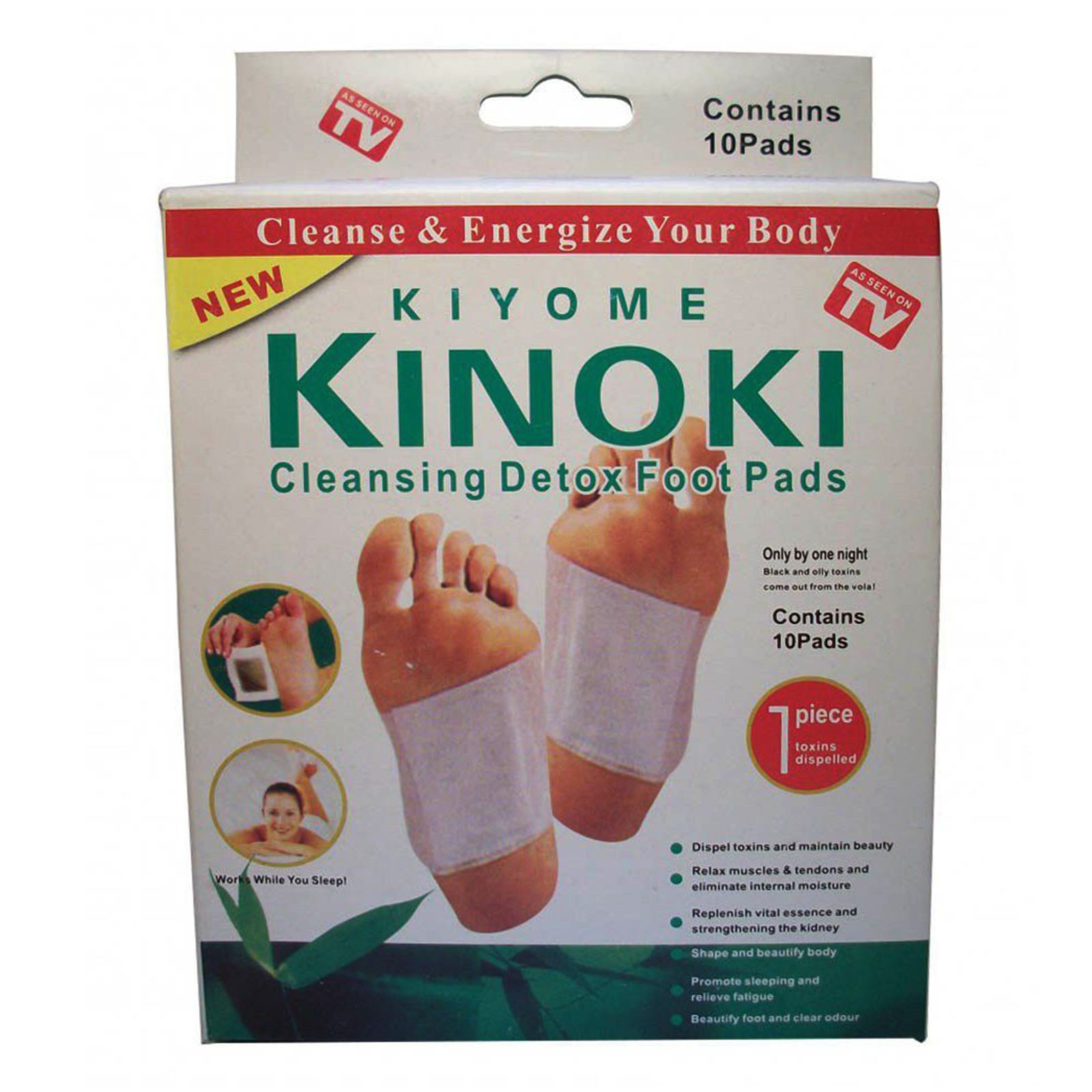 پد دفع سموم بدن کینوکی اصل kinoki - بسته 10 عددی