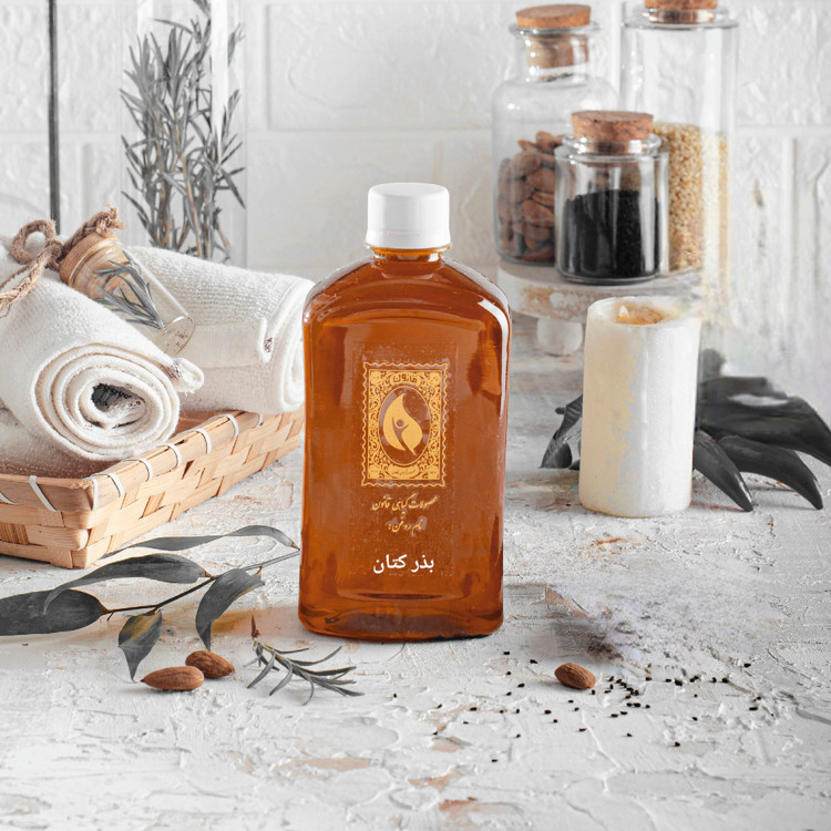 روغن بذر کتان قانون (روغن بزرک) - 500 سی سی