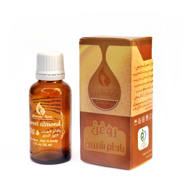 روغن بادام شیرین برای مو پوست و لک صورت قانون