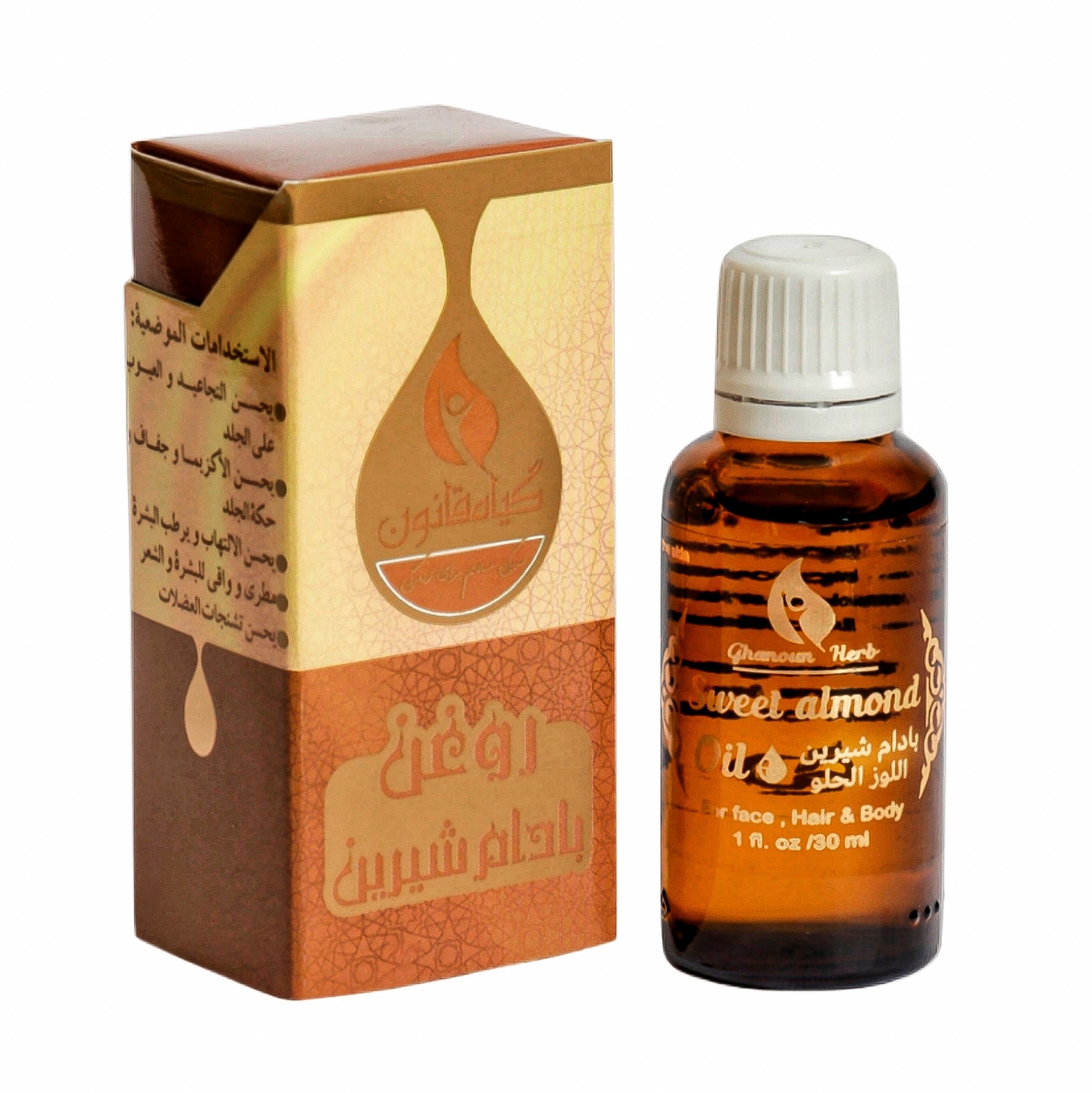 روغن بادام شیرین برای مو پوست و لک صورت قانون