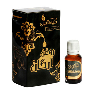 روغن آرگان قانون ۱۸ میلی لیتر با بستهبندی مشکی طلایی روغن آرگان اصل برای صورت و مو